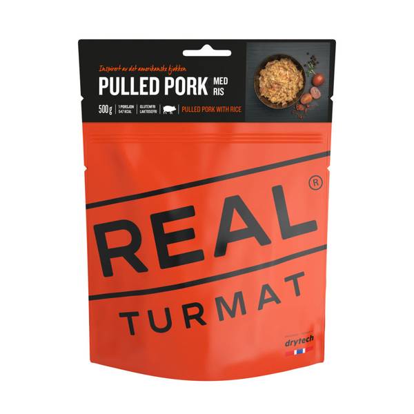 REAL TURMAT PULLED PORK MED RIS