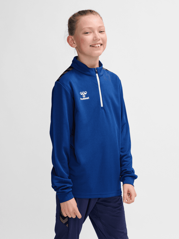 hmlAUTHENTIC HALF ZIP SWEAT KIDS